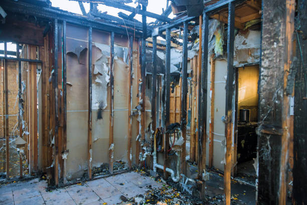 Professional Fire Damage Repair technician working in Sheridan, AR
